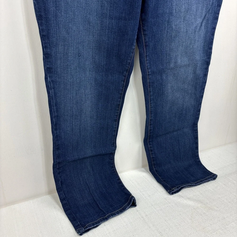 Tommy Hilfiger Men's Straight Dark Wash Jeans Size 40x30 Stretch Whiskered‎